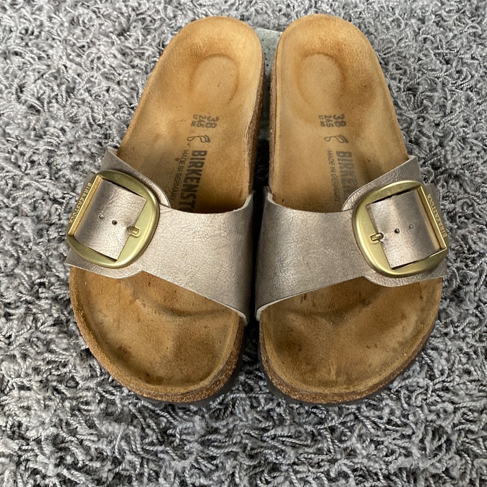Bronze size 38 large buckle Birkenstock